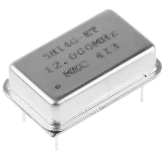 MERCURY 12MHz Clock Oscillator ±50 ppm HCMOS TTL 14-Pin PDIP 5H14ET-12.000