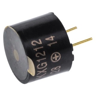 RS PRO Magnetic Buzzer Component Through Hole Mount 94 dB 8 V dc Min 12V Max 9.5 mm Height 12 mm Width 767-5361