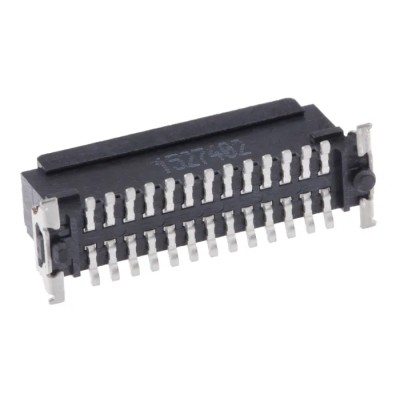 ERNI SMC Series Straight Surface PCB Header, 26 Contacts, 1.27 mm Pitch, 2 Row, Shrouded 244837 / 244837-E
