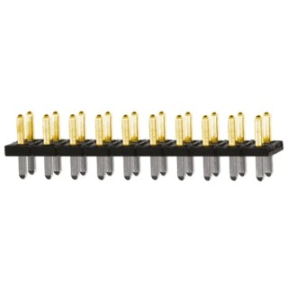 Samtec FTS Series Straight Surface Pin Header 40 Contacts 1.27 mm Pitch 2 Row Unshrouded FTS-120-01-L-D