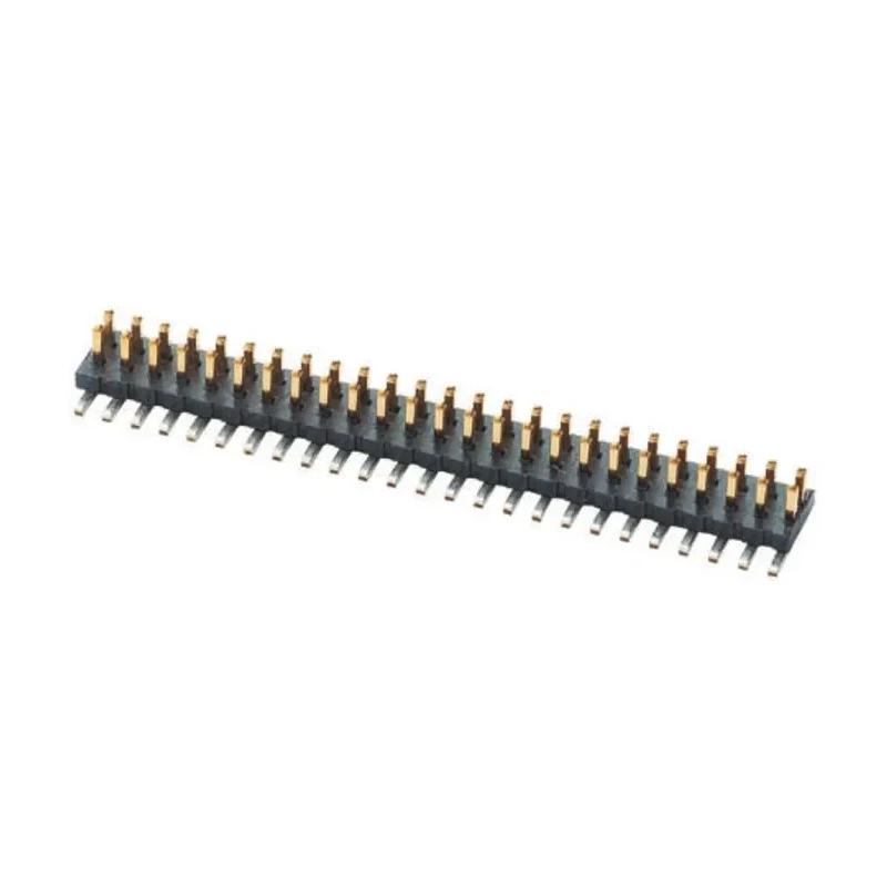 Samtec FTS Series Straight Surface Mount Pin Header, 40 Contacts, 1.27 mm Pitch, 2 Row, Unshrouded, Gold FTS-120-01-L-DV
