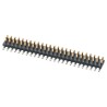 Samtec FTS Series Straight Surface Mount Pin Header, 40 Contacts, 1.27 mm Pitch, 2 Row, Unshrouded, Gold FTS-120-01-L-DV