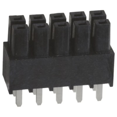 Samtec IPS1 Series Straight Through Hole PCB Socket, 10-Contact, 2 Row, 2.54 mm Pitch, 777V, 12A 