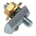 RS PRO Earthing Terminal, 8 mm GrooveSlot, Compatible with 8 mm Strut Profile, 25 mm Length 767-5812