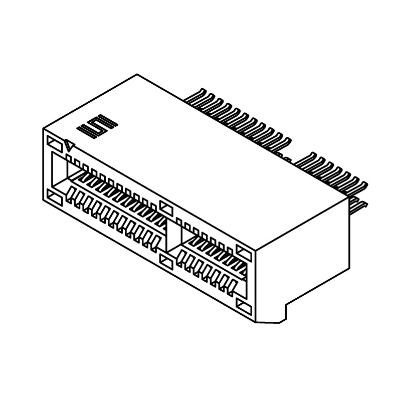 Samtec PCIe Series Straight Edge Connector Female 36-Contacts 1 mm Pitch 2 Row Solder PCIE-036-02-F-D-EMS2