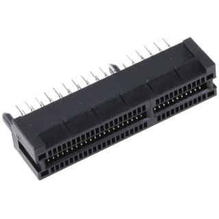 Samtec PCIe Series Straight Edge Connector Female, Through Hole, 64-Contacts, 1 mm Pitch, 2 Row, Solder PCIE-064-02-F-D-TH