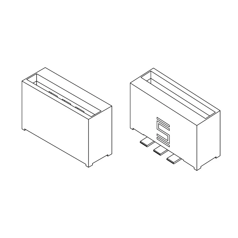 Samtec PEC Series Straight Edge Connector Female 7-Contacts 2.54 mm Pitch 1 Row Surface Mount Solder PEC-07-02-T-S-LC