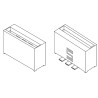 Samtec PEC Series Straight Edge Connector Female 7-Contacts 2.54 mm Pitch 1 Row Surface Mount Solder PEC-07-02-T-S-LC