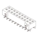 Samtec S2M Series Straight Surface PCB Socket, 10-Contact, 2 Row, 2 mm Pitch, Solder Termination S2M-105-02-L-D