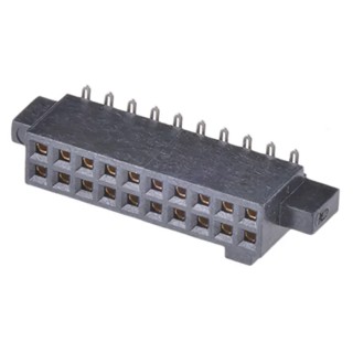 Samtec SFM Series Straight Surface PCB Socket, 20-Contact, 2 Row, 1.27 mm Pitch, 12A, 350V SFM-110-02-L-D
