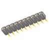 Samtec SLW Series Straight Through Hole PCB Socket 10-Contact, 1 Row, 2.54 mm Pitch, 550V, 7.1A Current SLW-110-01-G-S