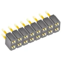 Samtec SLW Series Straight Through Hole PCB Socket 16-Contact 2 Row 2.54 mm Pitch Solder SLW-108-01-G-D