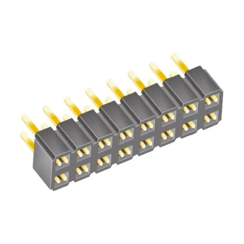 Samtec SLW Series Straight Through Hole PCB Socket 16-Contact 2 Row 2.54 mm Pitch Solder SLW-108-01-G-D