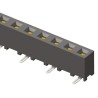 Samtec SMM Series Straight Surface PCB Socket, 4-Contact, 1 Row, 2 mm Pitch, 3.9A, 350V, LCP Housing SMM-104-02-S-S