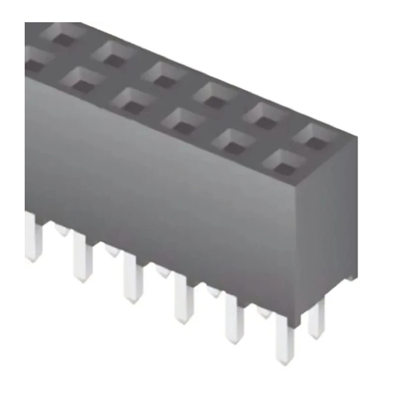 Samtec PCB Socket Board-to-Board 50-Contact 2 Row 2 mm Pitch Through Hole Solder SQT-125-01-L-D