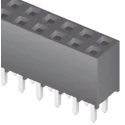 Samtec SQT Series Straight Through Hole PCB Socket, 30-Contact, 2 Row, 2 mm Pitch, 281V, 5.1A Current, Female SQT-115-01-L-D