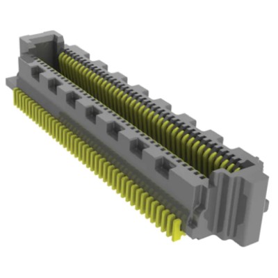 Samtec SS4 Series Straight Surface PCB Socket, 100-Contact, 2 Row, 0.4 mm Pitch, Solder Termination SS4-50-3.50-L-D-K-TR