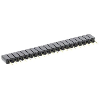Samtec SSA Series PCB Socket 20-Contact 1 Row 2.54 mm Pitch Through Hole Mount 12A Current Rating SSA-120-S-G