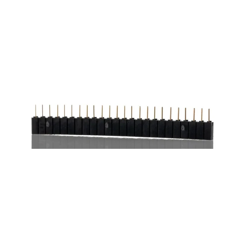 Samtec SSA Series Straight Through Hole PCB Socket 24-Contact 1 Row 2.54 mm Pitch Solder Termination 12A Current SSA-124-S-G