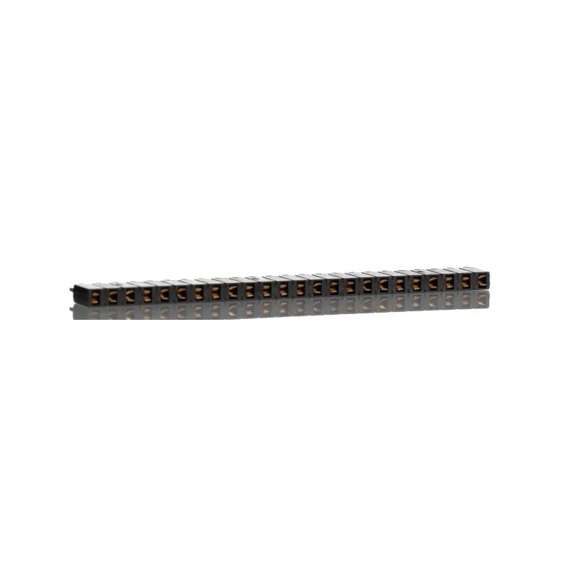 Samtec SSA Series Straight Through Hole PCB Socket 24-Contact 1 Row 2.54 mm Pitch Solder Termination 12A Current SSA-124-S-G