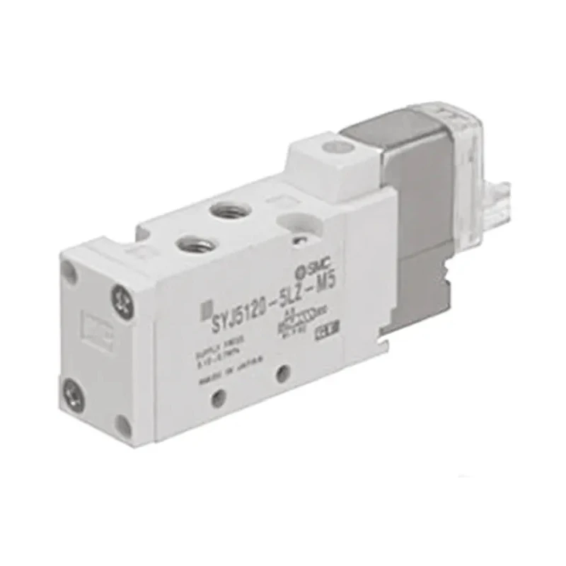 SMC Pneumatic Solenoid Valve 5/2 Solenoid/Spring Metric M5 Port, 24V DC, 0.4W Power, Die Cast Aluminium Body SYJ5000