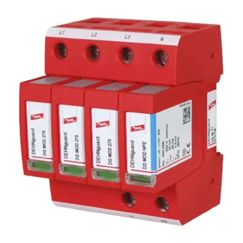 Dehn DG Modular Surge Protector 275V AC 40kA Maximum Surge Current Type 2 Arrester DG M TT 275 FM