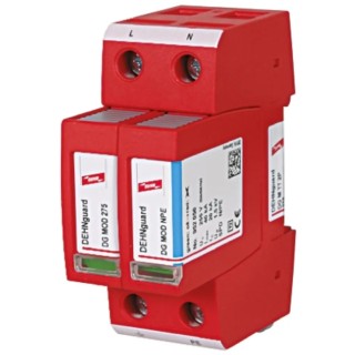 Dehn DG Modular Surge Protector 275V AC Maximum Surge Current 40kA Type 2 Arrester DG M TT 2P 275