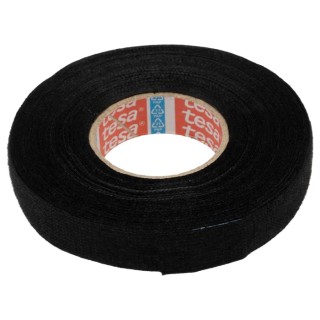 Tesa Black Polyethylene Terephthalate PET Fleece Wire Harness Electrical Tape 15mm x 15m 51608-00006-00
