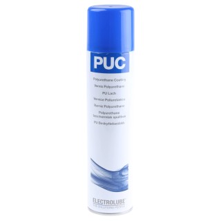 Electrolube Transparent Amber Polyurethane Conformal Coating 400 ml Aerosol -55 °C to 130 °C PUC400