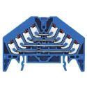 Weidmüller P Series 4-Level Blue DIN Rail Terminal Block 1.5mm² Wire Capacity Push-in Termination 10A 250V 1267900000