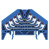 Weidmüller P Series 4-Level Blue DIN Rail Terminal Block 1.5mm² Wire Capacity Push-in Termination 10A 250V 1267900000