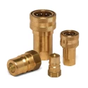 RS PRO Brass Hydraulic Quick Connect Coupling Male BSP 1/4 in, 200 bar 768-5819