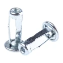 RS PRO Bright Zinc Stainless Steel Threaded Insert M4, Flange Diameter 11.89 mm, Depth 21.36 mm 768-0723