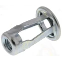 RS PRO Bright Zinc Steel Flanged Threaded Insert M6 15.88 mm Flange Diameter 11.43 mm Fixing Hole Diameter 23.34 mm 768-0748
