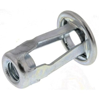 RS PRO Bright Zinc Steel Flanged Threaded Insert M6 15.88 mm Flange Diameter 11.43 mm Fixing Hole Diameter 23.34 mm 768-0748