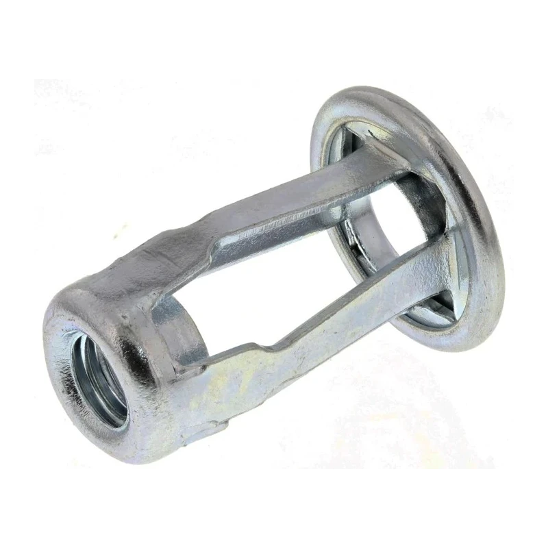 RS PRO Bright Zinc Steel Flanged Threaded Insert M6 15.88 mm Flange Diameter 11.43 mm Fixing Hole Diameter 23.34 mm 768-0748