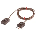 RS PRO Type T Thermocouple Cable Extension Lead, Unscreened, Polyvinyl Chloride Insulation, 2 m Length, 105°C Max 768-6648