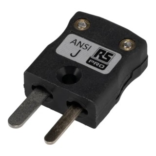RS PRO Thermocouple Connector for Use with Type J Thermocouple, RoHS Compliant, ANSI Standard