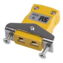 RS PRO Thermocouple Connector for Use with Type K Thermocouple, ANSI Standard, RoHS Compliant 769-1221