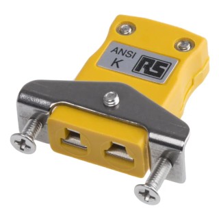 RS PRO Thermocouple Connector for Use with Type K Thermocouple, ANSI Standard, RoHS Compliant 769-1221