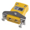 RS PRO Thermocouple Connector for Use with Type K Thermocouple, ANSI Standard, RoHS Compliant 769-1221
