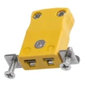 RS PRO Thermocouple Connector for Use with Type K Thermocouple, ANSI Standard, RoHS Compliant 769-1221