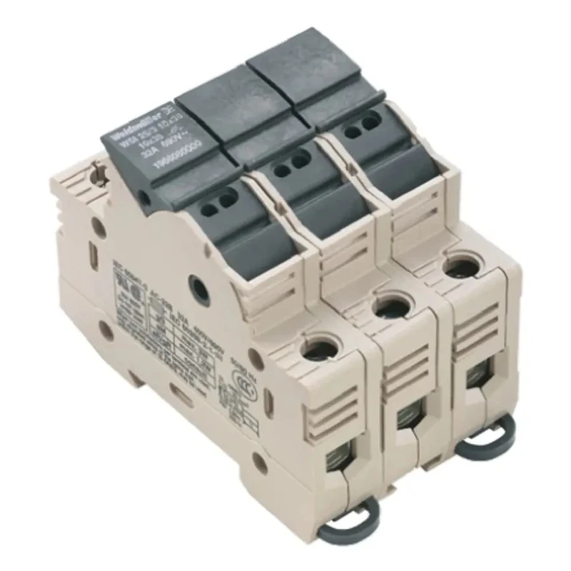 Weidmüller W Series Fused DIN Rail Terminal, Beige, 1-Level, Screw Termination, 690V, 32A, Model 1966080000