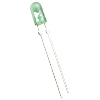 Broadcom 3.2 V Green Oval Lens 5 mm (T-1 3/4) Through Hole LED HLMP-HM75-34CDD