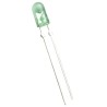Broadcom 3.2 V Green Oval Lens 5 mm (T-1 3/4) Through Hole LED HLMP-HM75-34CDD