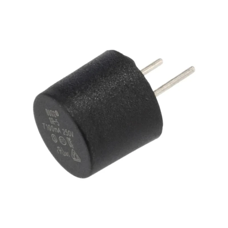 Eaton Electrical Fuse Radial Lead Time Delay 100mA, 250V AC, 35A Breaking Capacity SR-5-100MA-BK