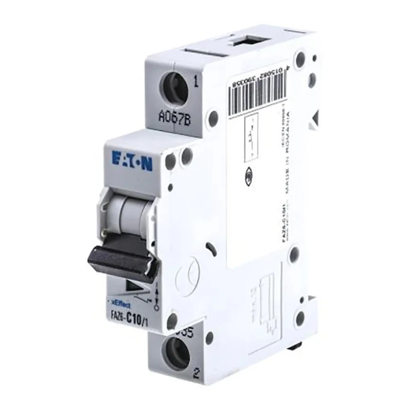 Eaton xEffect Miniature Circuit Breaker, 2-Pole, 10A, Type C Tripping, 400V AC, 6 kA Breaking Capacity FAZ6