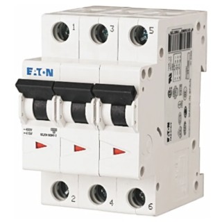 Moeller xEffect Miniature Circuit Breaker, 3-Pole, 2A, Type C, 400V AC, 6 kA Breaking Capacity -C2/3 FAZ6