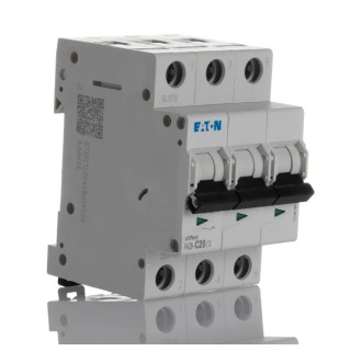 Moeller xEffect Miniature Circuit Breaker 3-Pole, 20A, Type C, 400V AC, 6 kA Breaking Capacity 239149 FAZ6-C20/3