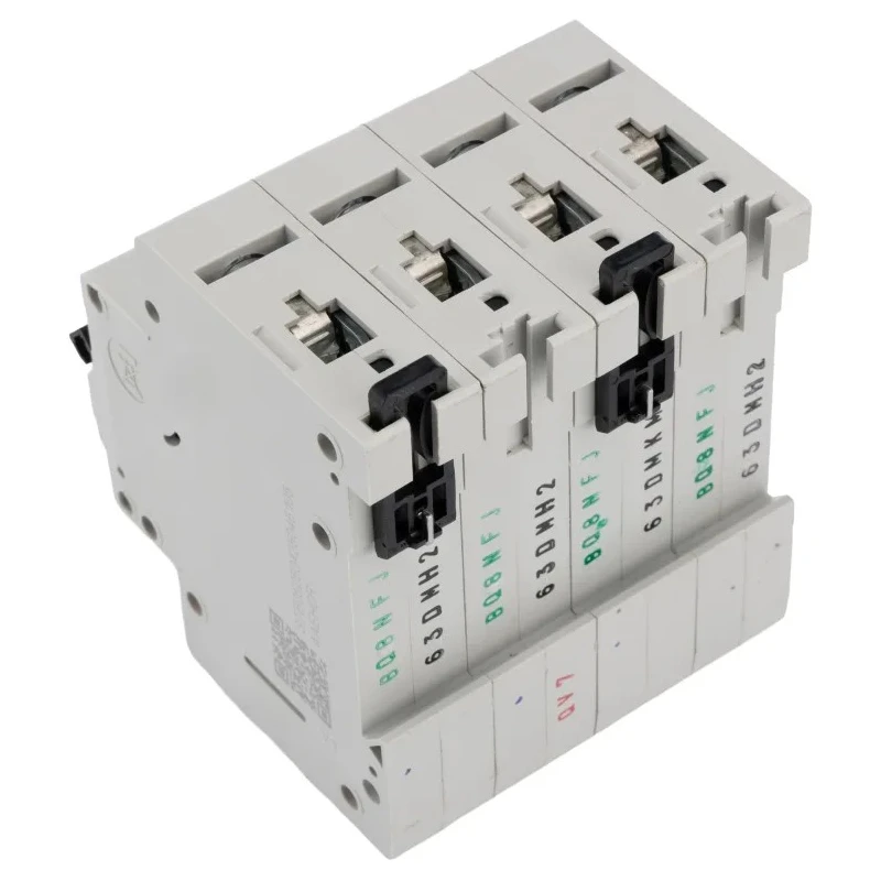 Eaton Miniature Circuit Breaker 4 Poles 63A Type D 400V AC 6 kA Breaking Capacity 168096 FAZ6-D63/4